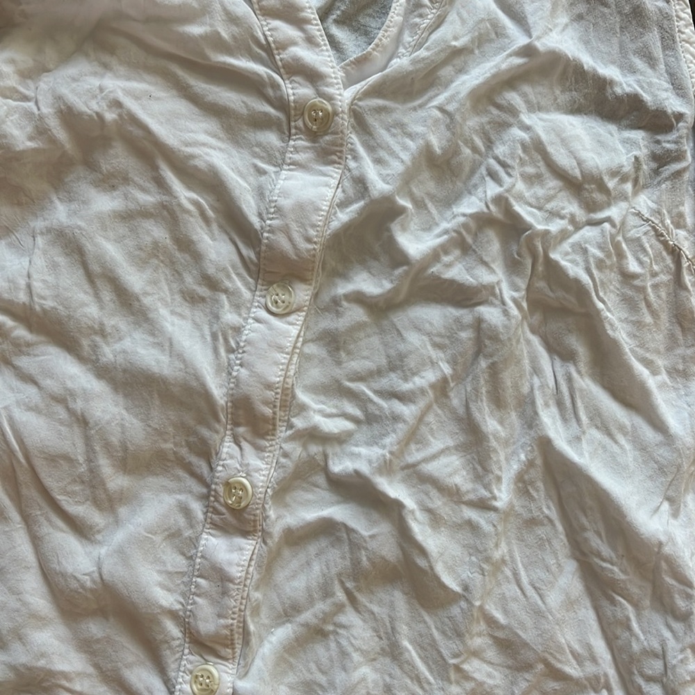 Splendid White Button Up Top Size Small Used - image 2